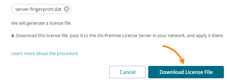 Download the license data file