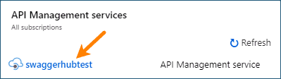 Azure API Management service instance name