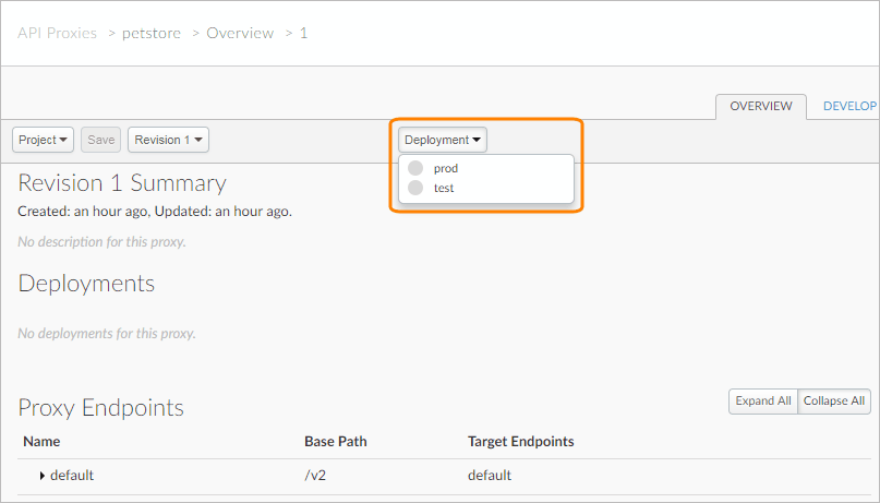 Deploying an API proxy in Apigee Edge