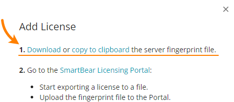 Copy fingerprint data